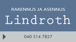 RAKENNUS JA ASENNUS LINDROTH logo